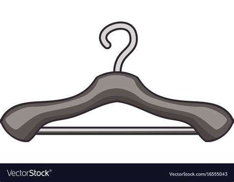 Clothes hanger icon cartoon style Royalty Free Vector Image