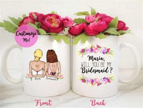 Will You Be My Bridesmaid Custom Mug Bridesmaid Proposal Cheap
