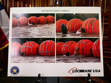 Le Gouverneur Du Texas Abbott Prévoit Une Barrière Flottante Dans Le