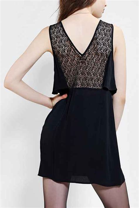 Pins And Needles Lace Double Layer Dress Urban Outfitters
