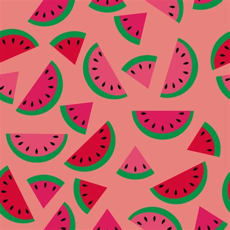 Premium Vector Watermelon Seamless Pattern