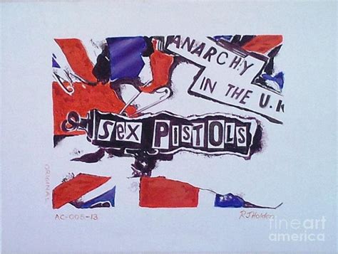Sex Pistols Anarchy In The Uk Poster Canvas Print Wooden