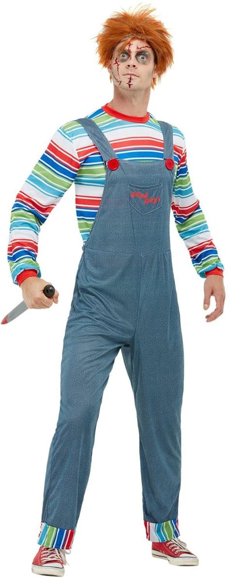 Chucky Mens Costume Fancy Dress Town Superheroes And Halloween