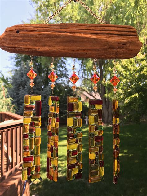Check spelling or type a new query. Driftwood & fused glass wind chime | Glass wind chimes, Wind chimes, Vinyl glass art