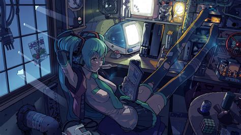 50 Anime Gamer Girl Wallpaper