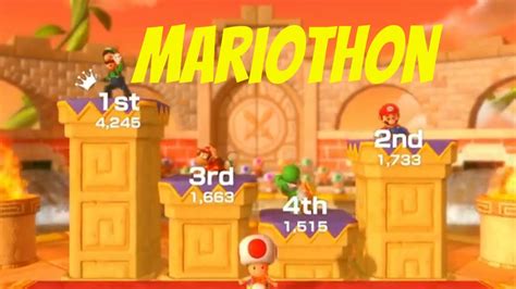 Super Mario Party Mariothon Gameplay Custom Mode Youtube