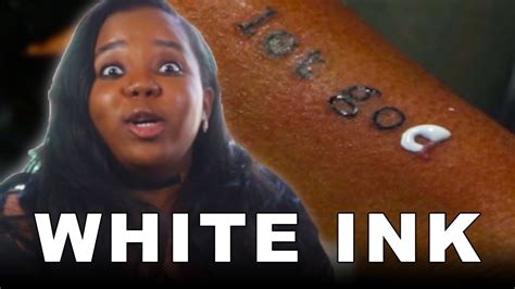 Dark Skinned People Get White Ink Tattoos Youtube