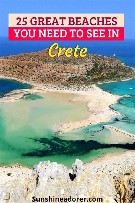 25 sensational beaches in crete greece to see sunshine adorer greece beach crete greece