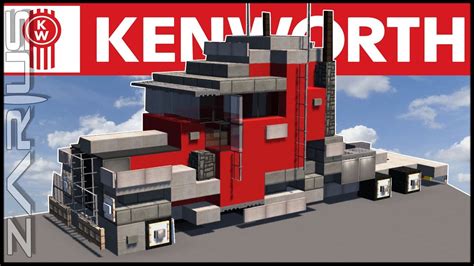 Minecraft Vehicle Tutorial How To Build Kenworth Semi Truck Youtube
