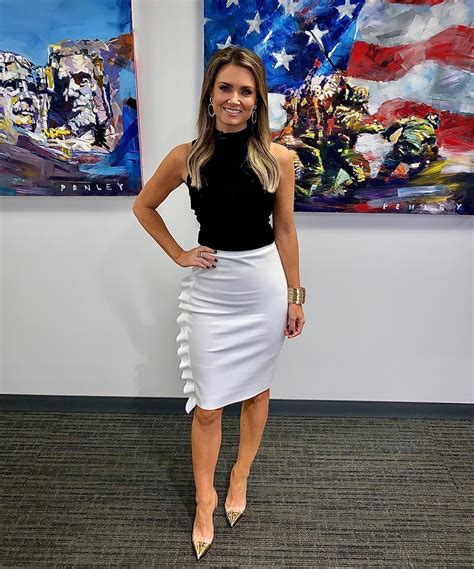Jillian Mele Sexy White Skirt R Hot Reporters