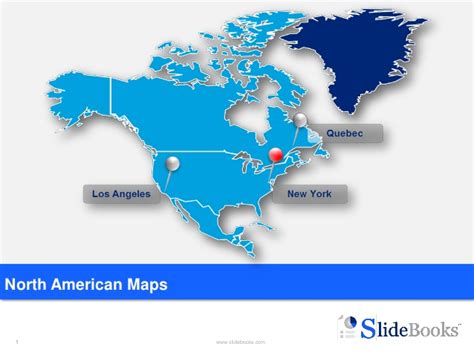 Editable North America Maps In Powerpoint