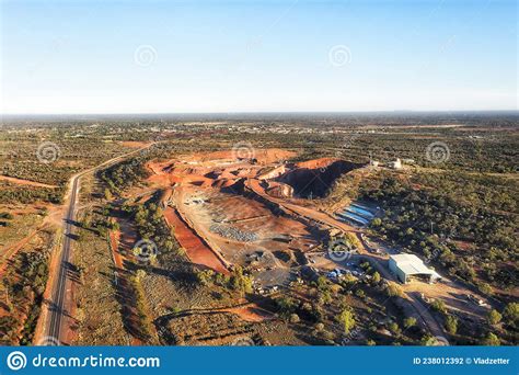 D Cobar Mine Hill To Town Stock Photo Image Of Copper 238012392