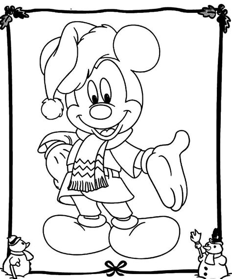 Mickey Mouse Christmas Carol Coloring Pages