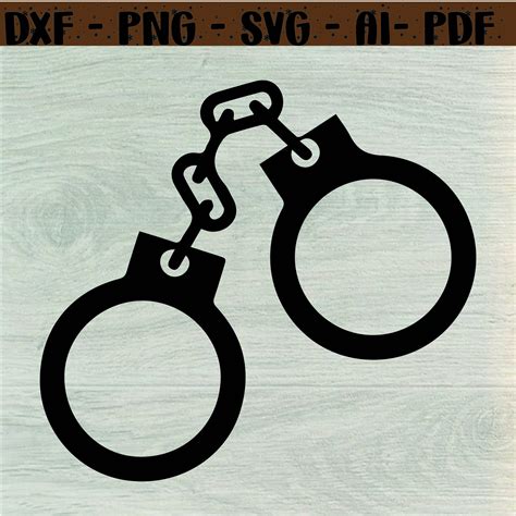 handcuffs svg hand cuffs svg police svg silhouette vector police png dxf svg for file decal