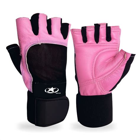 Aparatos o elementos para hacer ejercicio; Guantes Para Pesas Gimnasio 100% Cuero Con Muñequera Mujer ...