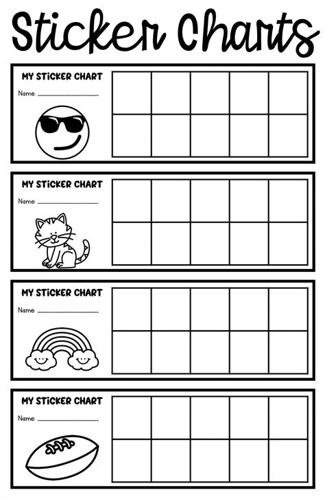 Free Printable Sticker Charts For Prebabeers Printable Templates