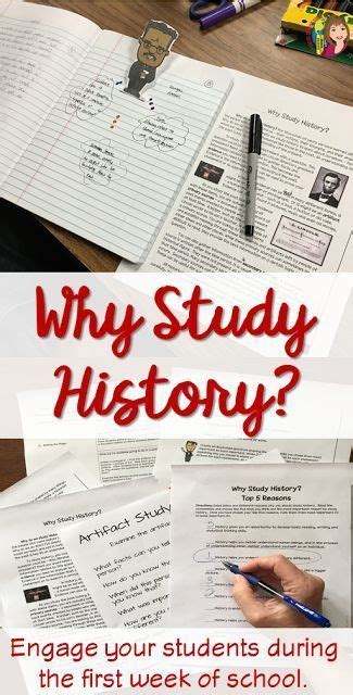 Why Study History Back To School Activity To Think Like An Historian