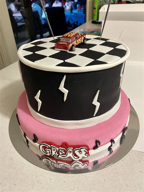 Grease Movie Themed Cake Grease Movie Cupcake Cakes Cupcakes Themed