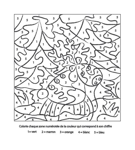 coloriage numéroté sur l'hiver 2  Tête à modeler