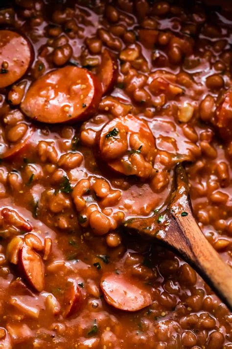 Quick Baked Beans With Smoked Sausage Makefoodme