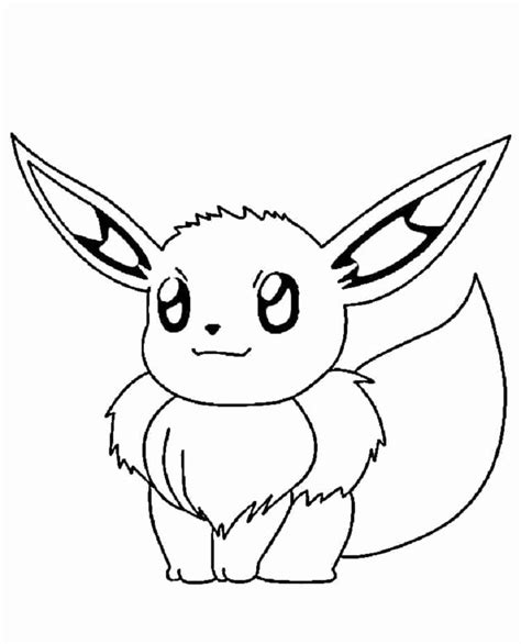 Eve Pokemon Coloring Pages