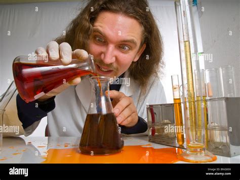 Mad Scientist Stock Photo Alamy