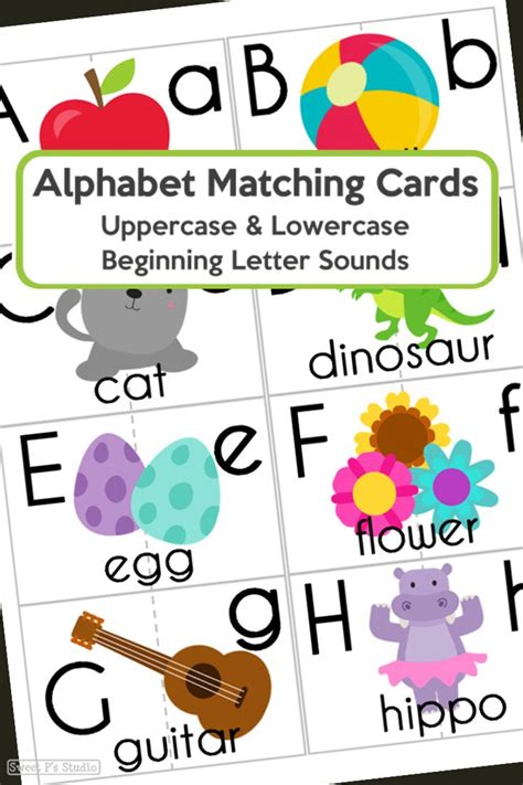 Alphabet Matching Game Printable