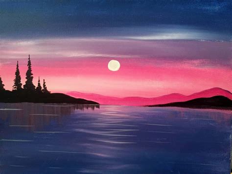 Peaceful Waters At The Cobblestone Paint Nite Events Abstract Art