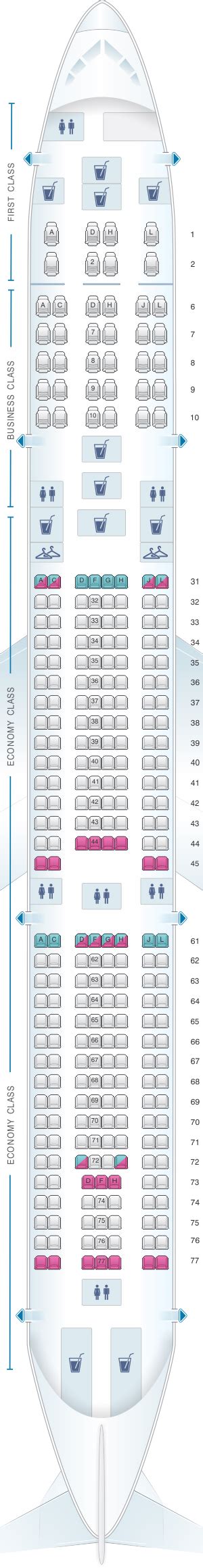 Seat Map China Eastern Airlines Airbus A340 300 Seatmaestro