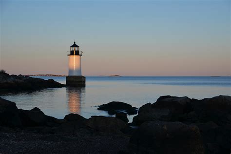 Fort Pickering Lighthouse Winter Island Salem Ma Photograph By Toby