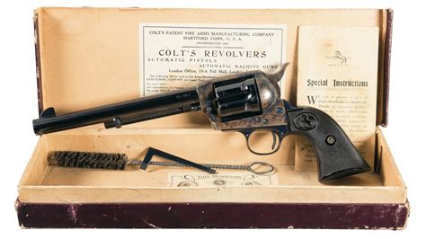 Colt First Generation Single Action Army Revolver With Box Rock