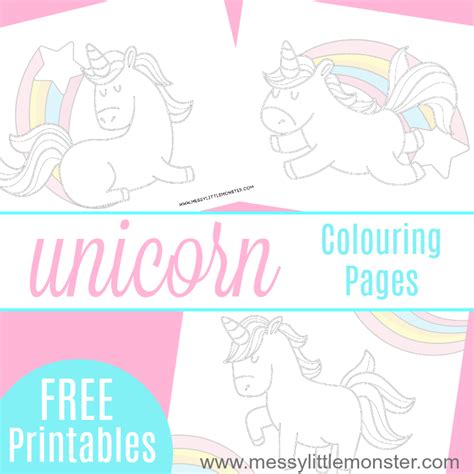 Patrick's day number puzzles pin120facebooktweet put the puzzles together to match the number word to the numeral. Free printable Unicorn Colouring Pages - Messy Little Monster