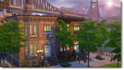 Brooklyn Townhouses The Sims 4 Speed Build Youtube
