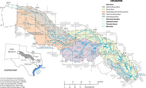 Brazos River Watershed Map 2f0