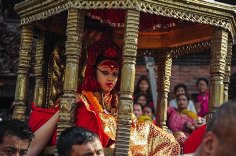 Meeting The Living Goddess Festival Ecsnepal The Nepali Way