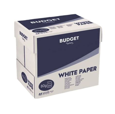 Lyreco White A4 Quality 80gsm Printer Copier Paper Office Papers Reams