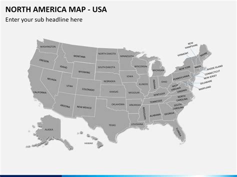 North America Map For Ppt