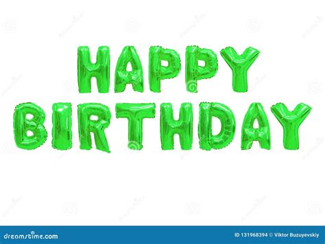 Verde Del Color Del Feliz Cumpleaños Stock De Ilustración Ilustración