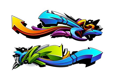 Diseños De Flechas De Graffiti 284140 Vector En Vecteezy