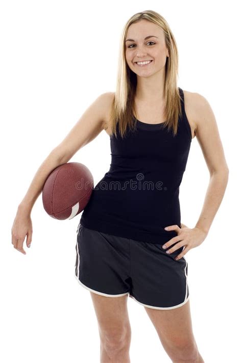 Beautiful Biracial Female Soccer Player Stock Image Image Of Ball Cute 25442271