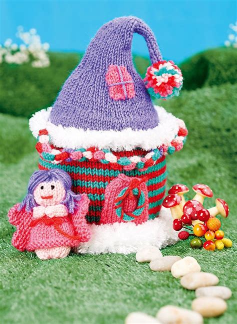 After so much mousy knitting recently i got the urge yesterday to design and knit something easy. Free Knitting Pattern for Fairy House with Fairy - This ...