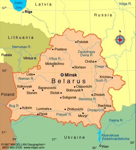 Belarus Geographical Maps Of Belarus