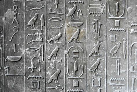 Photo Of Hieroglyphics In Teti Pyramid By Photo Stock Source
