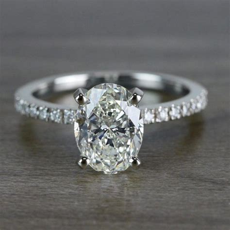 You must know certain basics to clean your diamond rings at home because they are precious and quite a challenge to take care of. Whimsical White Gold Engagement Oval Diamond Ring
