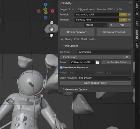 3dcgソフト「blender」にstable Diffusionの技術が融合した「stability For Blender」が登場 Texal