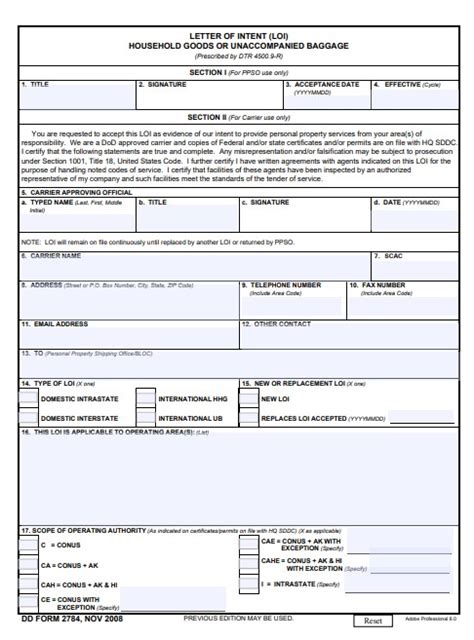 Download Fillable Dd Form 2784