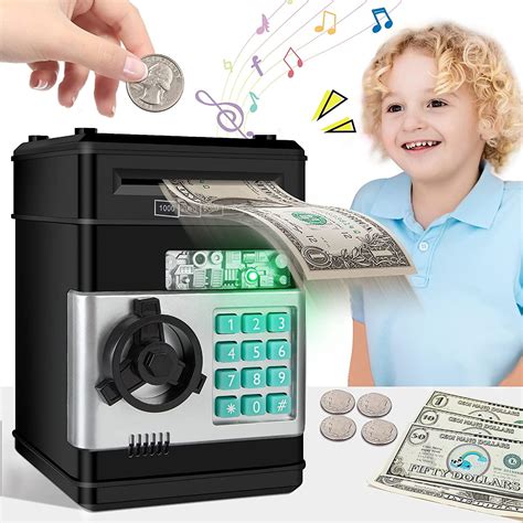 Electronic Piggy Bank Mini Atm Password Money Bank Cash Coins Saving