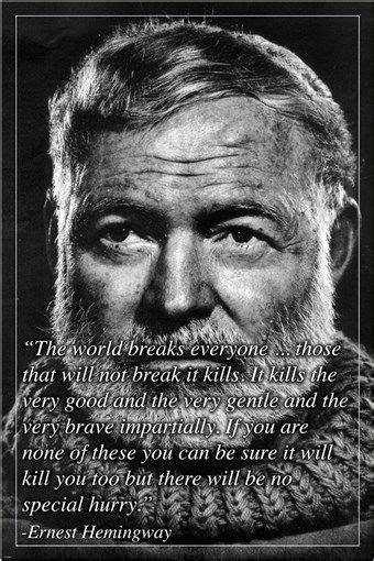 Ernest Hemingway Renowned Author Photo Quote Poster Motivational 24x36