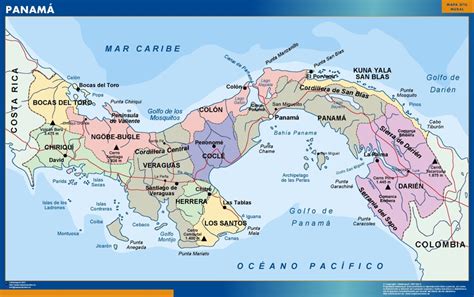 Mapa Panama Mapas México Y Latinoamerica