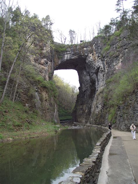 Photo Of The Natural Bridge In Virginia A Natural Rock Formation That